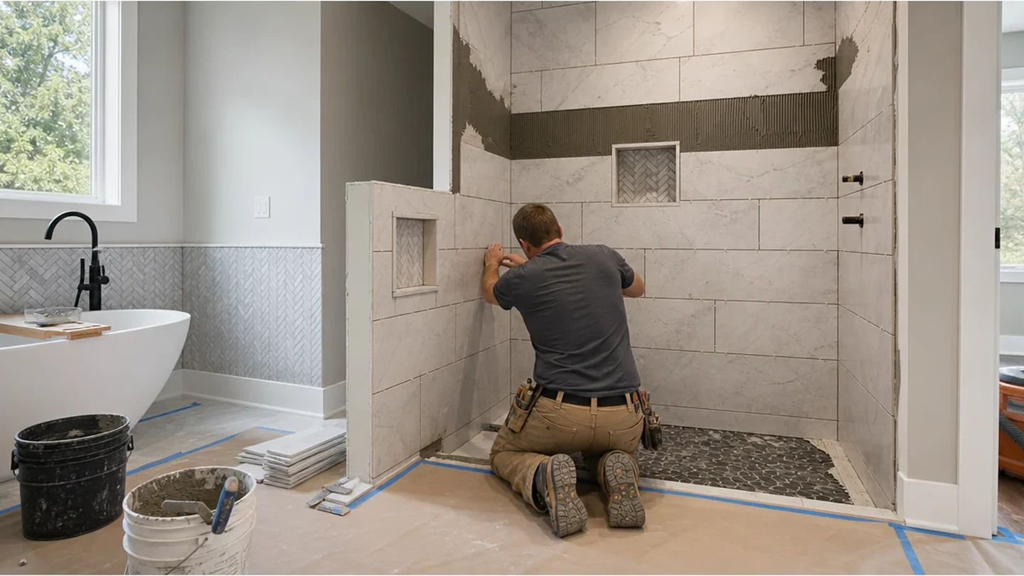 Residential bathroom remodeler project detail for homeowner quote planning